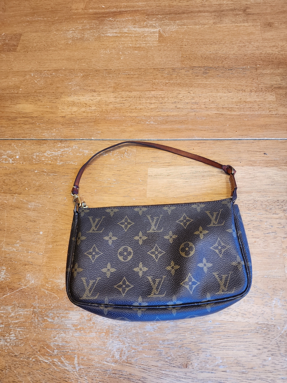 vintage Louis Vuitton Monogram Pochette Accessoires brown Canvas